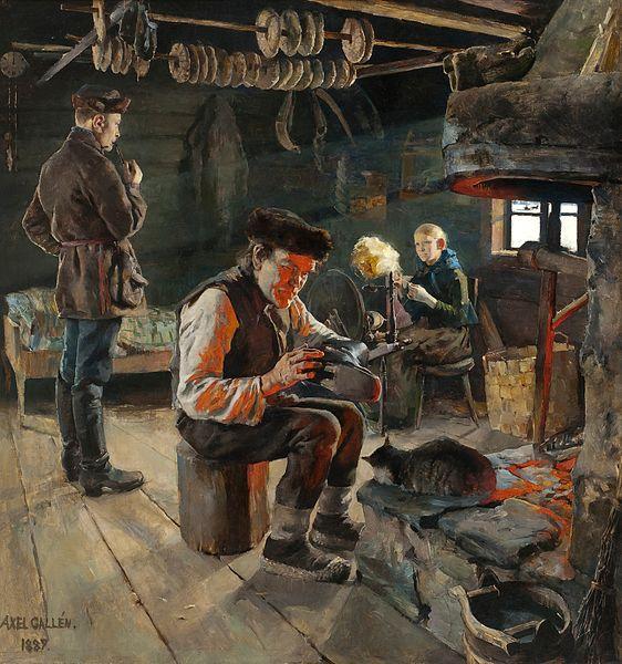 Akseli Gallen-Kallela Akseli Rustic Life oil painting picture